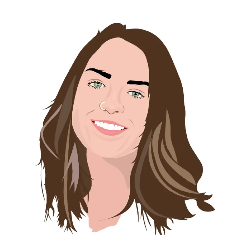 Stylized vector portrait illustration